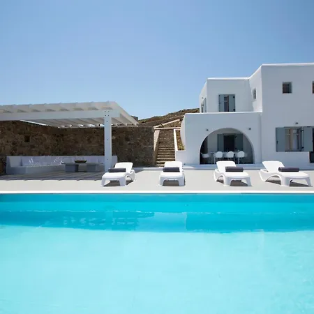 别墅 Casadei Pool 4-bdr Sea View 'anemos' & 'petra' With Nighttime Security Guard 帕诺尔莫斯米科诺斯