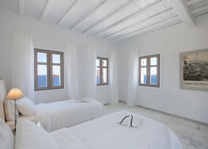 Casadei Pool 4-bdr Sea View 'anemos' & 'petra' With Nighttime Security Guard * Panormos (Mykonos)