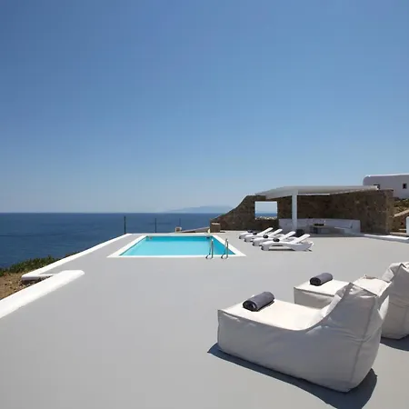 Vila Casadei Pool 4-bdr Sea View 'anemos' & 'petra' With Nighttime Security Guard Panormos (Mykonos)