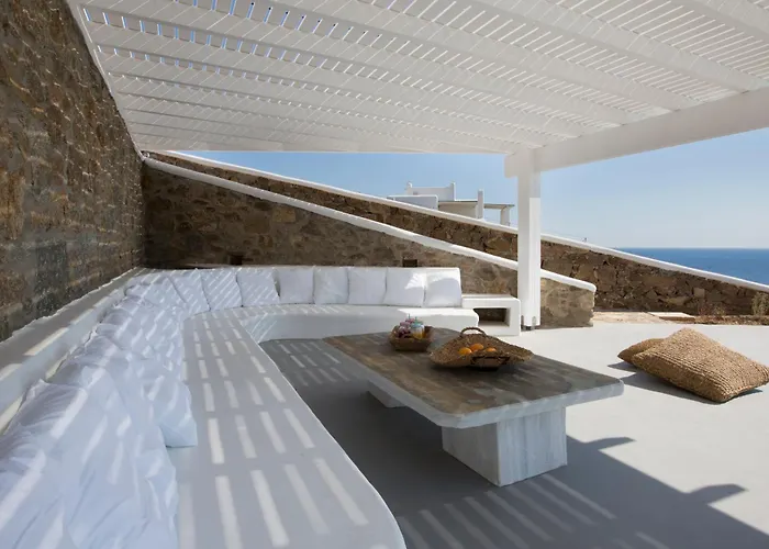 ヴィラ Casadei Pool 4-bdr Sea View 'anemos' & 'petra' With Nighttime Security Guard Panormos (Mykonos)