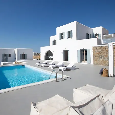 Casadei Pool 4-bdr Sea View 'anemos' & 'petra' With Nighttime Security Guard Panormos (Mykonos)